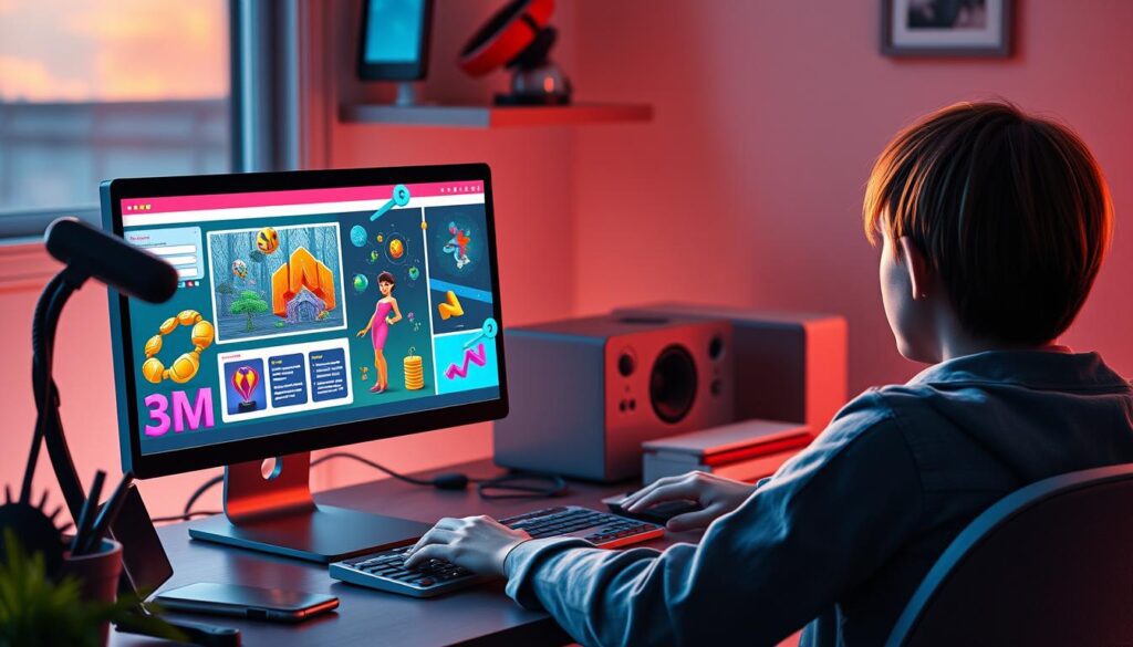 AI website builder for games