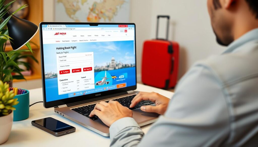how to book air india flights