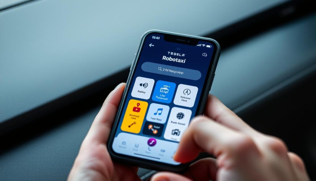 tesla robotaxi app